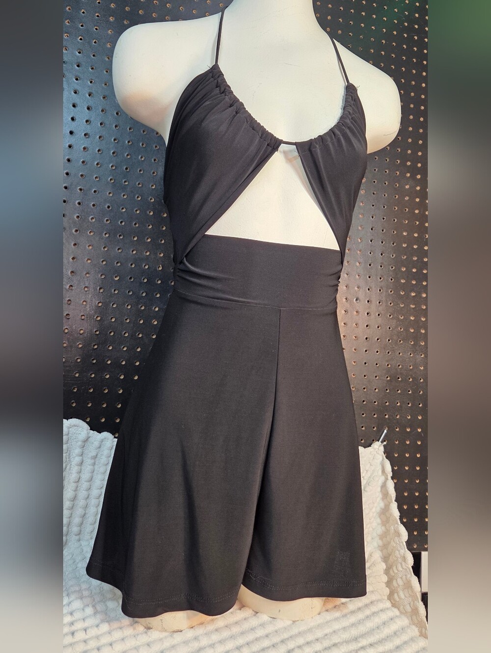 Windsor Black Halter Top Jumper Sz S